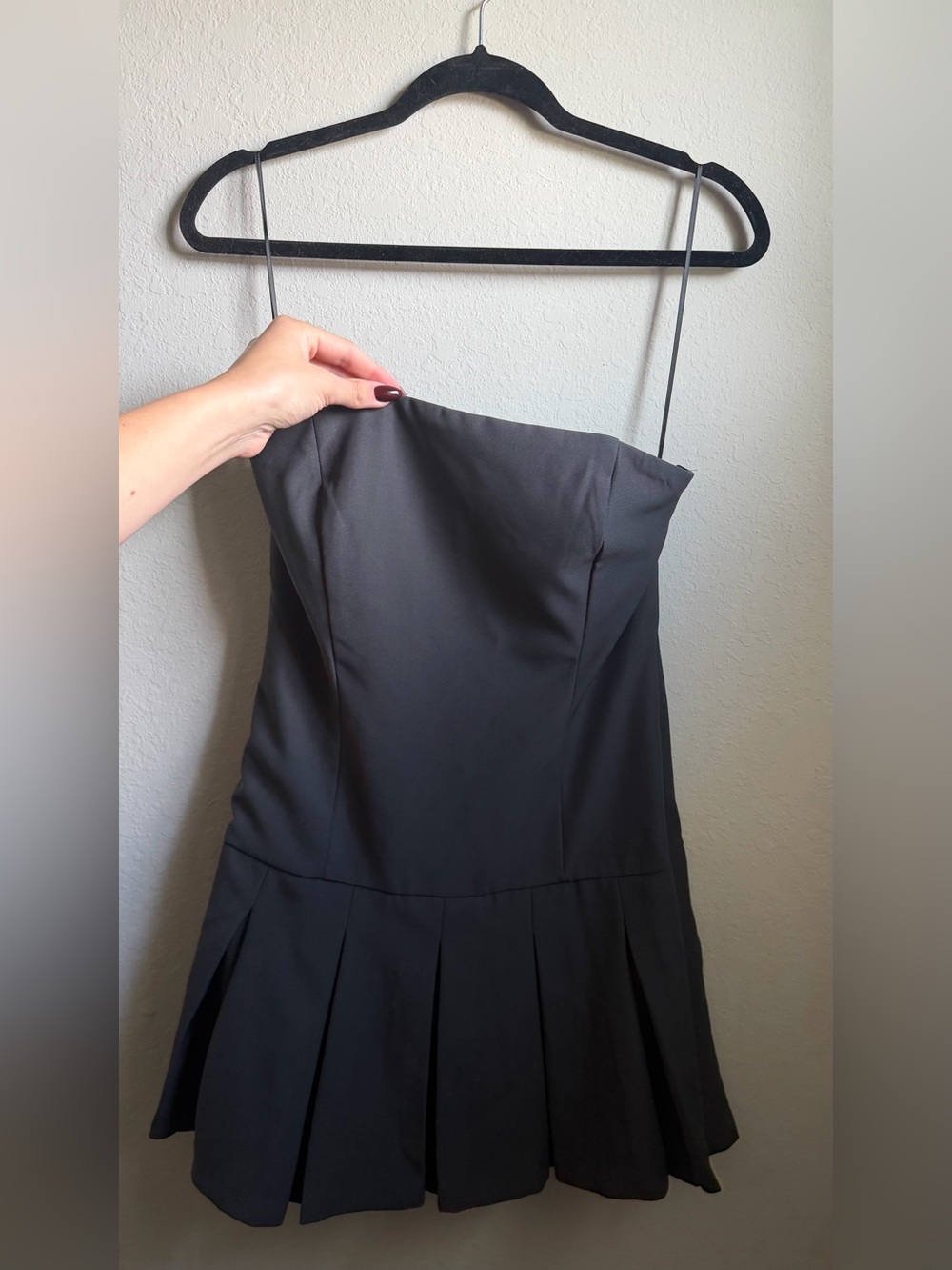 Endless Rose Strapless Black Mini Dress